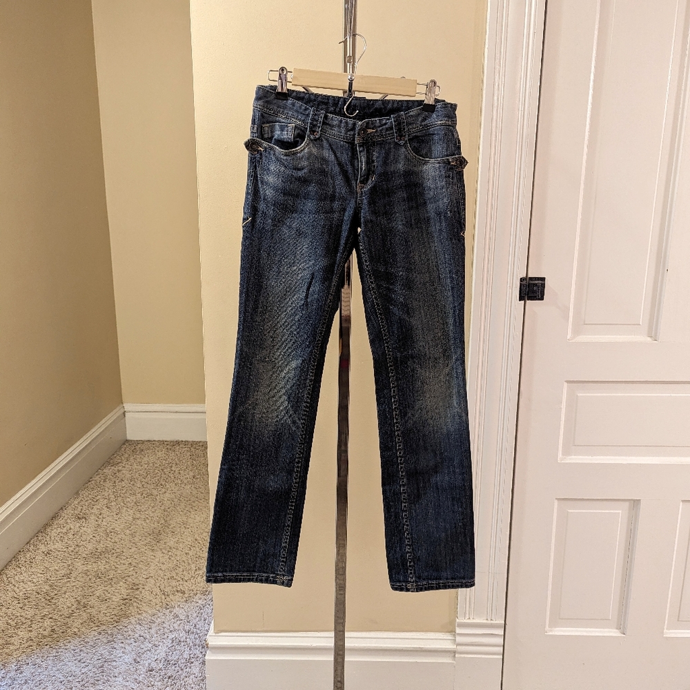 Armani Exchange medium wash straight leg jeans size 4 R
